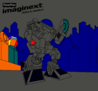 Dibujo Imaginext 4 pintado por ELOY