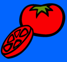 Dibujo Tomate pintado por etamot