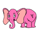 Dibujo Elefante pequeño pintado por VANESSAGAF