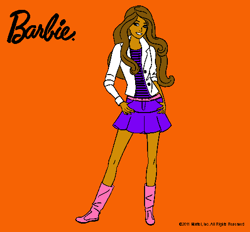 Dibujo Barbie juvenil pintado por zayuri