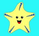 Dibujo Estrella de mar pintado por panchito