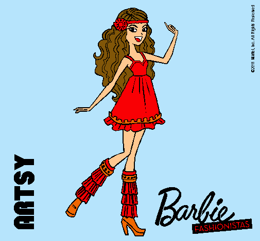 Dibujo Barbie Fashionista 1 pintado por mariaa_sdf