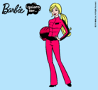 Dibujo Barbie piloto de motos pintado por SuperStar