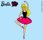 Dibujo Barbie bailarina de ballet pintado por lizdany
