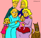 Dibujo Familia pintado por gisellllllll