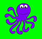 Dibujo Pulpo 2 pintado por 12122467