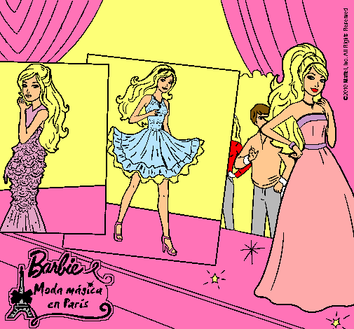 Barbie, desfilando por la pasarela