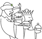 Dibujo Los Reyes Magos 3 pintado por mmmmmmmmmmmm