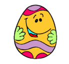 Dibujo Huevo de pascua feliz pintado por vickytwy