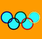 Dibujo Anillas de los juegos olimpícos pintado por flopyy 