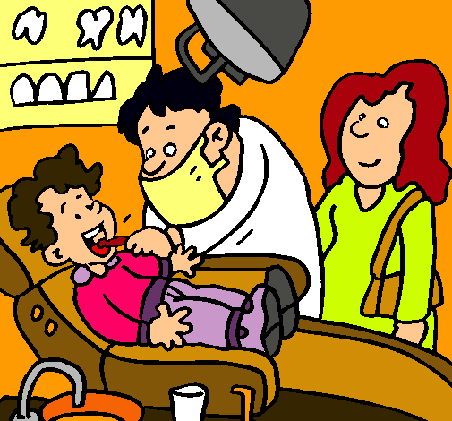 Niño en el dentista