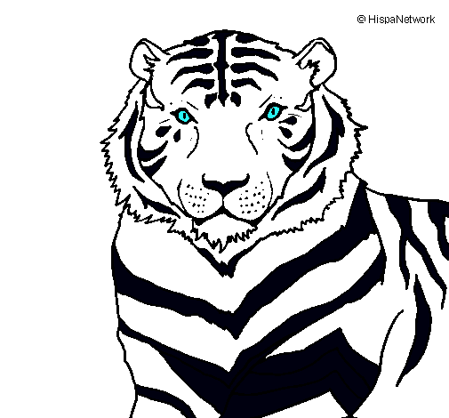 Dibujo Tigre pintado por cheina7