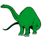 Dibujo Braquiosaurio II pintado por heli