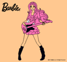 Dibujo Barbie guitarrista pintado por suseth