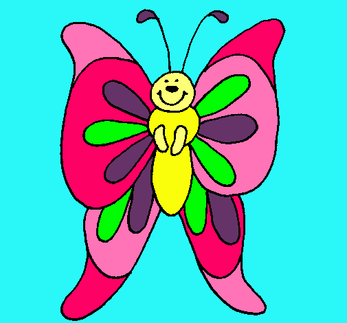 Dibujo Mariposa  pintado por michelita_2000