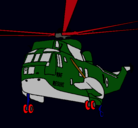 Dibujo Helicóptero al rescate pintado por GUSTO