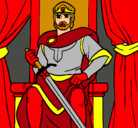 Dibujo Caballero rey pintado por dilanux