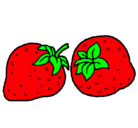 Dibujo fresas pintado por yuferilis 