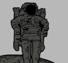Dibujo Astronauta pintado por manukun