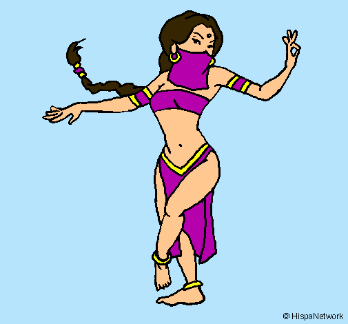 Dibujo Princesa mora bailando pintado por SuperStar