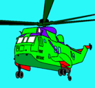 Dibujo Helicóptero al rescate pintado por xjdctjdrtdmr