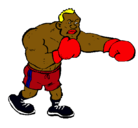 Dibujo Boxeador pintado por  vvbggggvfbt