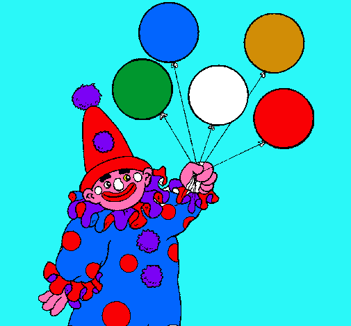 Payaso con globos