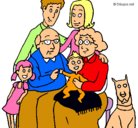 Dibujo Familia pintado por menanie