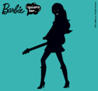 Dibujo Barbie la rockera pintado por camiZALDA