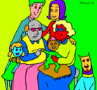 Dibujo Familia pintado por garivaldi