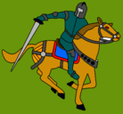 Dibujo Caballero a caballo IV pintado por crisx088