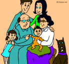Dibujo Familia pintado por saira
