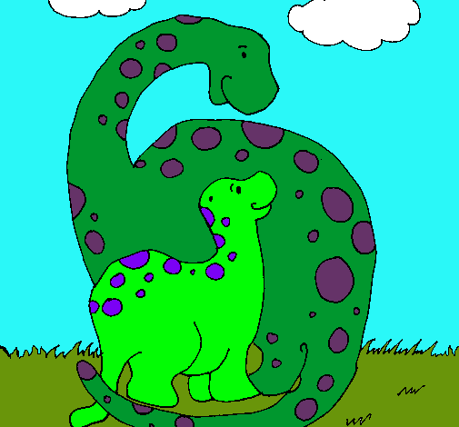 Dibujo Dinosaurios pintado por belenrios