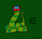 Dibujo Serpiente pintado por PPAABBLLOOOO