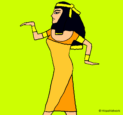Dibujo Bailarina egipcia  pintado por maricuela