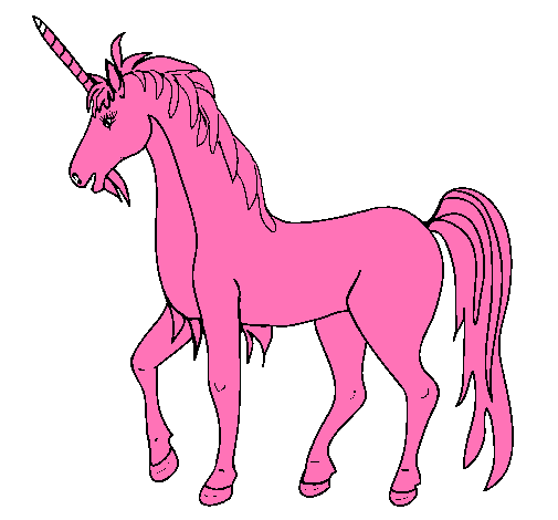 Dibujo Unicornio II pintado por lunafiona
