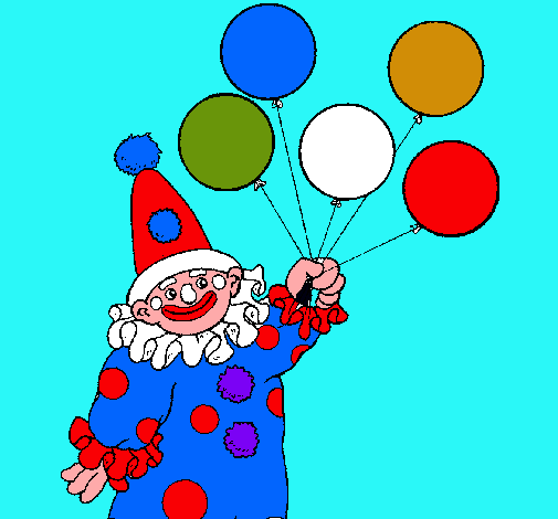 Payaso con globos