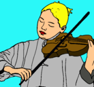 Dibujo Violinista pintado por gooooooooool