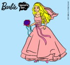 Dibujo Barbie vestida de novia pintado por Valee-Layz