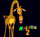 Dibujo Madagascar 2 Melman pintado por Feer