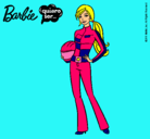 Dibujo Barbie piloto de motos pintado por esrefy