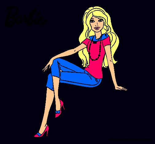 Dibujo Barbie moderna pintado por zu-star