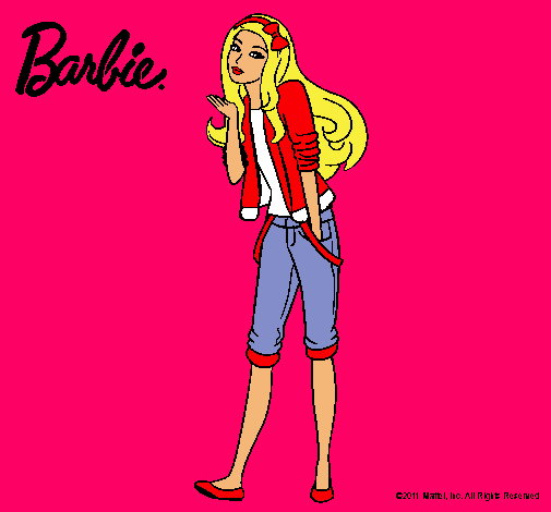 Barbie con look casual