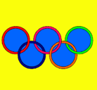 Dibujo Anillas de los juegos olimpícos pintado por AndreaGGM