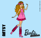 Dibujo Barbie Fashionista 1 pintado por lizdany