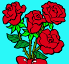 Dibujo Ramo de rosas pintado por SheilaCF
