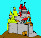 Dibujo Castillo medieval pintado por DIEGORO