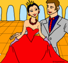 Dibujo Princesa y príncipe en el baile pintado por Ivanei 