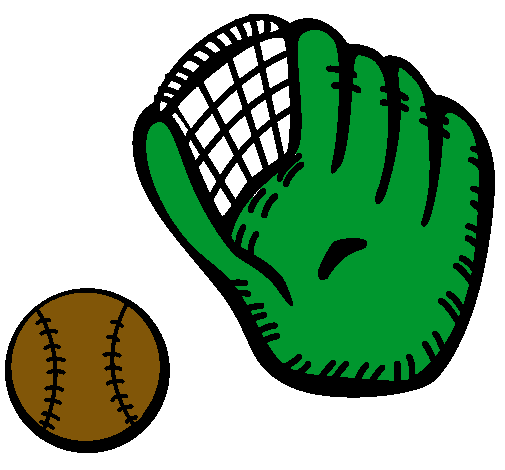 Guante y bola de béisbol