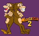 Dibujo Madagascar 2 Manson y Phil 2 pintado por paabblloooo